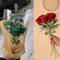 60 Pack Floral Wire Stems, 16 Inch Artificial Flower Rods for Bouquet, Wire Wreath Making Supplies